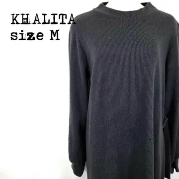 KHALITA 니트 원피스 M 사이즈 블랙 루즈핏