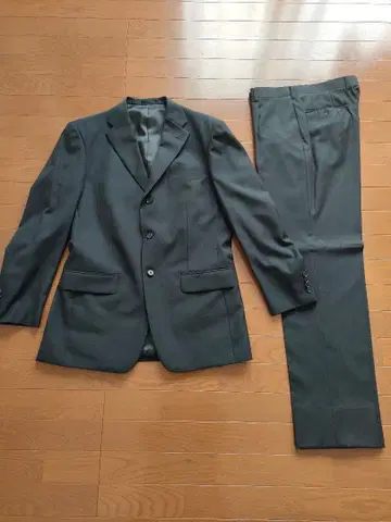 URBAN EXPRESS 블랙 스트라이프 패턴 비즈니스 정장