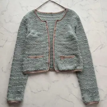 폭시 엔젤 밀피유 가디건 자켓 워셔블 겉옷 38