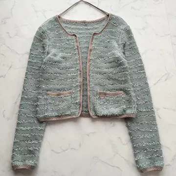 폭시 엔젤 밀피유 가디건 자켓 워셔블 겉옷 38