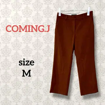 COMING.J [ M ] 스트레이트 칼라 슬랙스 브라운 오피스 캐주얼