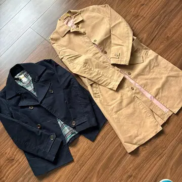 네이비 더블 브레스트 자켓