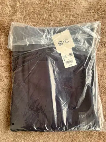 미사용 새상품 유니클로C 긴 길이 맨투맨 와이드 팬츠 네이비 M 사이즈