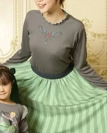 시마무라 LITTC 안나 긴팔 티셔츠 L 안나와 눈의 여왕 새상품