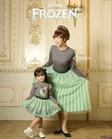 시마무라 LITTC 안나 긴팔 티셔츠 L 안나와 눈의 여왕 새상품