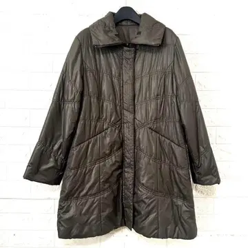 iblre 충전솜 얇은 소재 퀼팅 코트 M