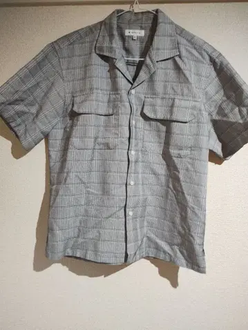 THE SHOP TK 체크 무늬 반팔 셔츠 M