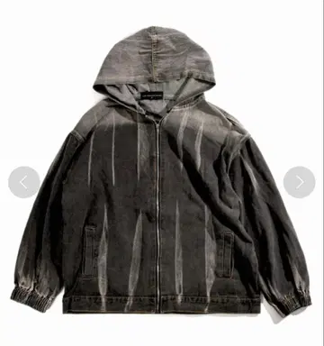 neos 루즈 실루엣 데님 후드티