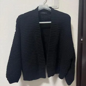 JEANASIS 블랙 가디건 긴팔