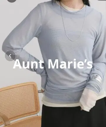 Aunt Marie's 시어 레이어드 상의