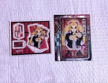 귀멸의 칼날 아크릴 피규어 & 스탯 카드 (렌고쿠)