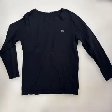 LACOSTE 블랙 긴팔 T셔츠