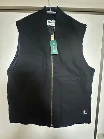 belief 블랙 다운 베스트 L