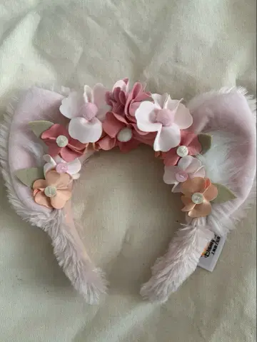 상하이 디즈니 리조트 꽃 장식 머리띠