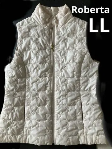 로베르타 카메리노 화이트 충전솜 베스트