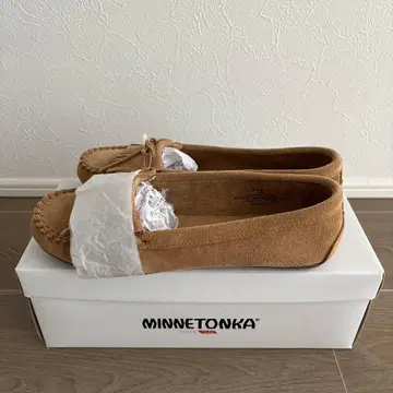 [ 미사용 새상품 ] MINNETONKA 모카신 베이지 25cm M8