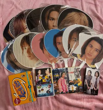 Kinki Kids 부채와 VHS 세트