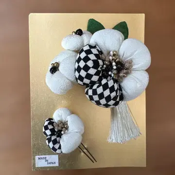 USED 성인식 꽃다발 디자인 머리 장식 세트 대소