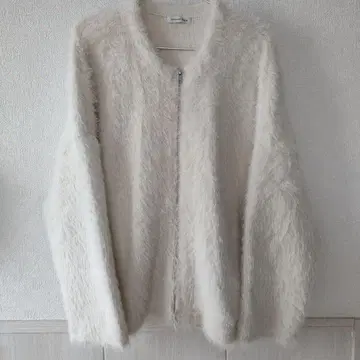 [컨디션 최상] ABAHOUSE 화이트 퍼 자켓