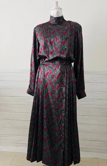 탈봇 앤티크 드레스 미국 구매 페이즐리 무늬