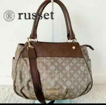 메루카리 시세! 러셋 2way 숄더백 브라운/블루