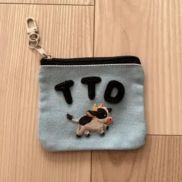 Think The DAY 소 패턴 자수 파우치