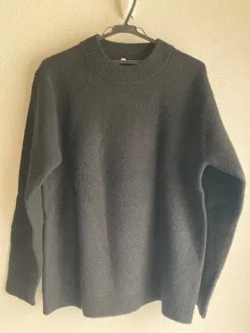 무인양품 융모 울 모크넥 스웨터