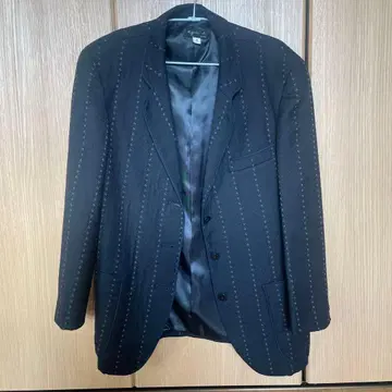 스트라이프 테일러드 자켓 블랙 여성용 에네스베