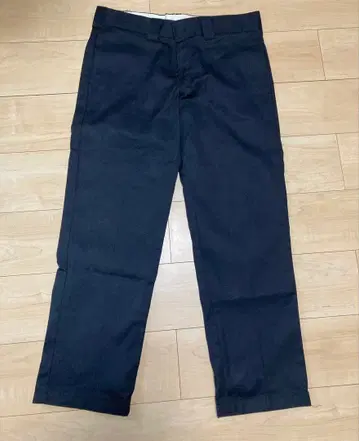 Dickies 슬림 스트레이트 팬츠 34x30 블랙