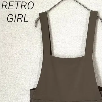 RETRO GIRL 살로펫 와이드 팬츠 포켓 부착 심플 루즈핏