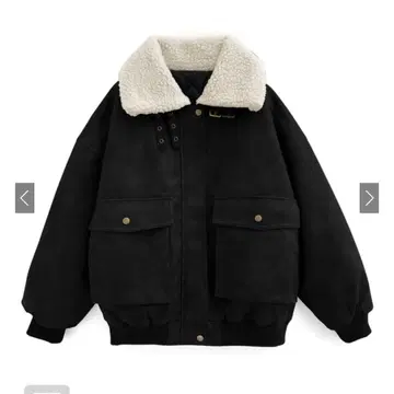 블랙 보아 자켓 플리스 자켓