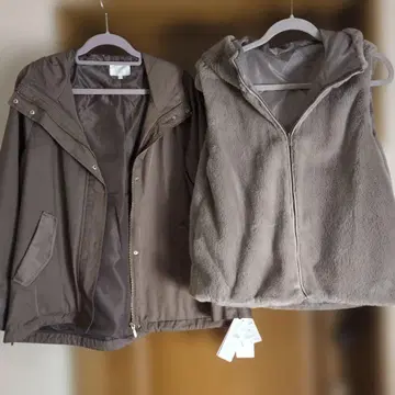 새상품 택 포함! globe 퍼 베스트 부착 자켓 L 사이즈