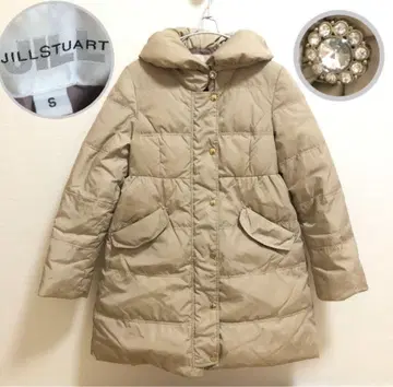 질 스튜어트 베이지 다운 코트 S