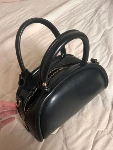 donoban 아키론 2way 가죽 라운드 보스턴 백