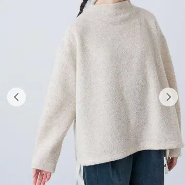 카구레 보아 울 보틀넥 풀오버