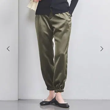 클린 새틴 조거 팬츠