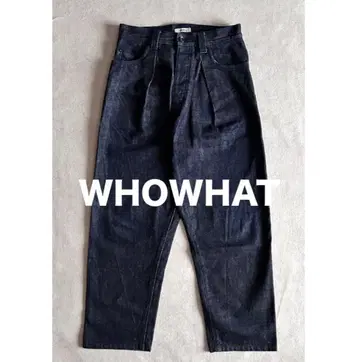 WHOWHAT 후왓 세비지 데님 와이드 팬츠 S