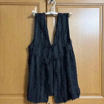 새상품급 studio CLIP 프린지 베스트 2way 베스트 더블 프론트