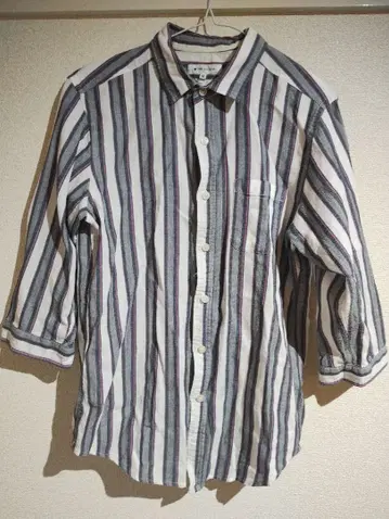 THE SHOP TK 스트라이프 긴팔 셔츠 M