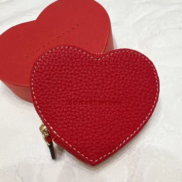 보나벤츄라 BONAVENTURA 하트 코인 케이스 레드