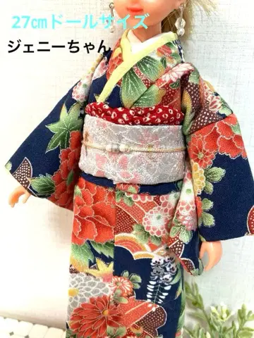 제니쨩 27cm 인형 옷 갈아입기 핸드메이드 기모노