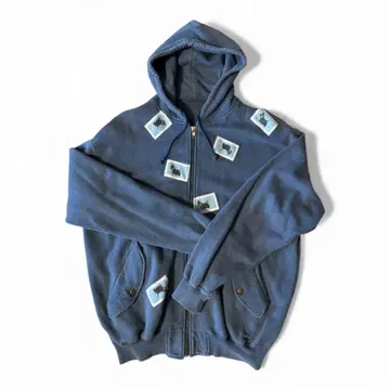 레어 칼 헬무트 일본제 스코티시 테리어 와펜 자수 후드티 M