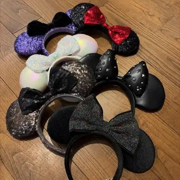미키 귀 머리띠 6개 세트