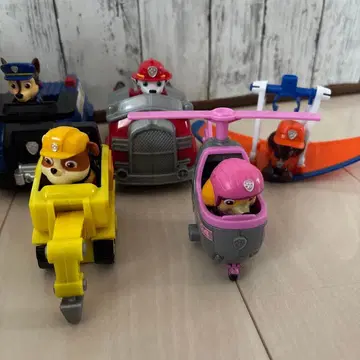 파우 패트롤 차량과 피규어 세트 베이직 비클 5점