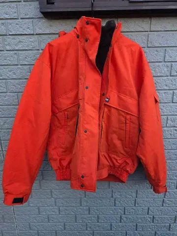 thinsulate 3M 방한복 오렌지 컬러 블루종 아웃도어 LL