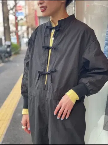 BEAMS BOY 올인원 점프수트 살로펫 블랙