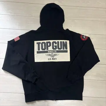 AVIREX TOPGUN 지퍼 후드티