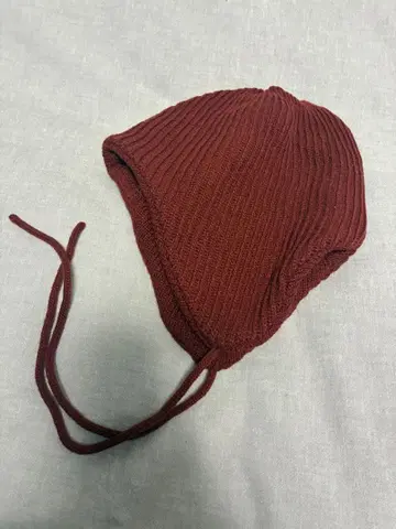 ROTOTO 이어 플랩 비니 버건디