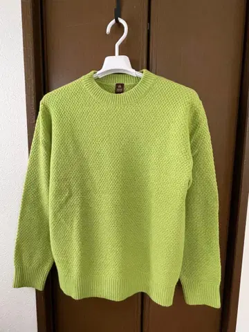 TAKEO KIKUCHI 남성용 니트 스웨터 그린 L 사이즈