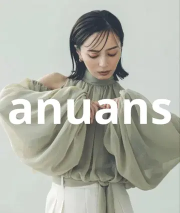 새상품급 anuans 긴팔 블라우스 FREE 세이지 그린 여성용